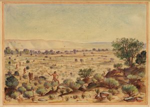 Tavşanları Avlayan Erkekler, 20. yüzyıl. by Unbekannt