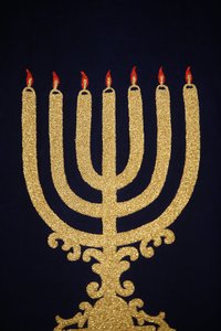 Menorah (Menorah) içinde Stadttempel Sinagogu Viyana Avusturya by Unbekannt