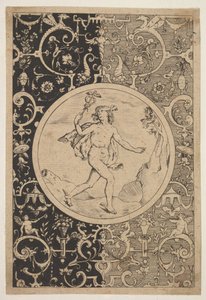 Grotesklerle Dekoratif Bir Çerçevede Merkür, yaklaşık. 1600-1630. by Unbekannt