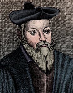 Michel Nostradamus 1503-1556, Fransız doktor ve astrolog, 17. yüzyıl by Unbekannt
