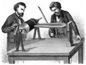 19. yüzyıl ortası Phonautograph, 1872 by Unbekannt