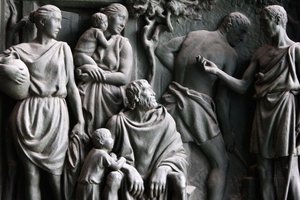 Milan Duomo kapısı heykeli, Milano, İtalya by Unbekannt