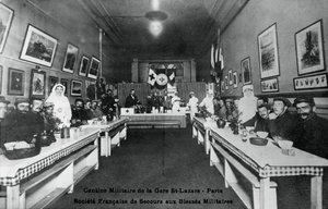 Askeri kantin, Gare St Lazare, Paris, I. Dünya Savaşı, 1914-1918 by Unbekannt