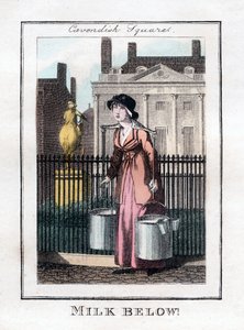 Aşağıda Süt!, Cavendish Meydanı, Londra, 1805 by Unbekannt
