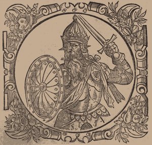 Mindaugas, Litvanya Kralı Gönderen: Sarmatiae Europeae desscriprio... Yazan: A. Guagnini, 1578 by Unbekannt
