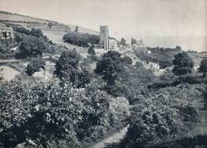 Minehead - Köy ve Kilise Manzarası, 1895 by Unbekannt