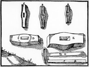 Çeşitli boyutlarda maden çekiçleri, 1556 by Unbekannt