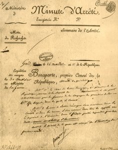 La Tour dAuvergne konusunda bakanlık emri, 15 Temmuz 1803, 1921. by Unbekannt
