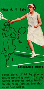 Bayan N. M. Lyle - Backhand Drive, c1935. by Unbekannt