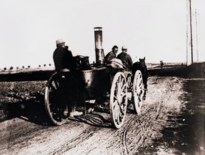 Mobil mutfak çizgide ilerliyor, c1914-c1918 by Unbekannt