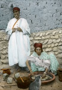Mohamed Ben Ali ve eşi El Kantara, Tunus by Unbekannt