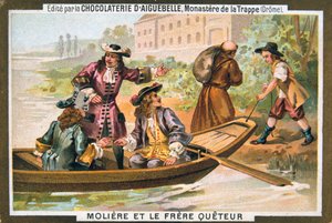 Moliere ve dilenci keşiş, 19. yüzyıl by Unbekannt