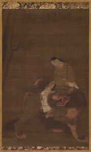 Aslana Binen Bir Çocuk Olarak Monju, 1392-1573. by Unbekannt