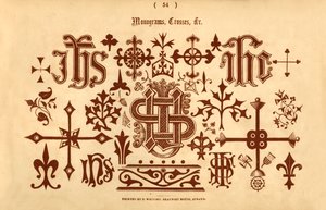 Monogramlar, Haçlar vb., 1862 by Unbekannt