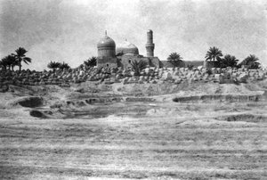 Bağdat yakınlarındaki cami ve mezarlık, 1918 by Unbekannt