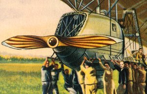 Bir zeplinin motorlu gondol, 1932. by Unbekannt