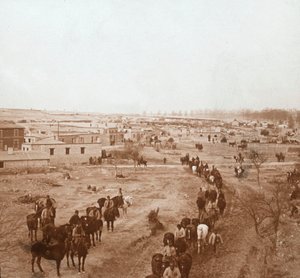 Atlı askerler, Somme-Tourbe, kuzey Fransa, c1914-c1918 by Unbekannt