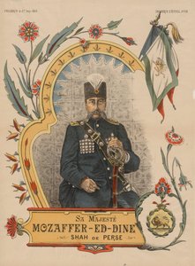 Muzaffer ad-din Şah Kaçar 1853-1907, Pers İmparatoru, 1896 by Unbekannt