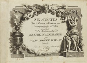 Mozart: Mademo'ya adanmış keman eşliğinde klavsen veya piyano için altı sonat by Unbekannt