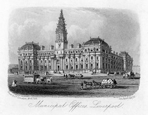 Belediye Ofisleri, Liverpool, 10 Şubat 1875 by Unbekannt
