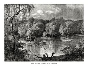 Murray Nehri, Victoria, Avustralya, 1877 by Unbekannt