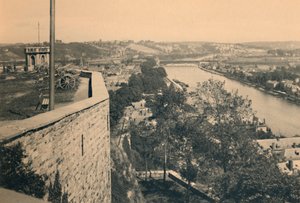Namur. Tourelle des Guetteurs ve Sambre ve Meuse