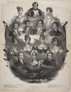 Napolyon I. Bonaparte ve Ailesi, 1832 by Unbekannt