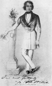Nathaniel Parker Willis 1806-1867, Amerikalı yazar, şair ve editör, 19. yüzyıl 1908 by Unbekannt