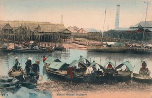 Yerli Sampan Singapur, c1910 by Unbekannt