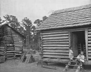 Negro Log Huts, Thomasville, Georgia, ABD, c1900. by Unbekannt