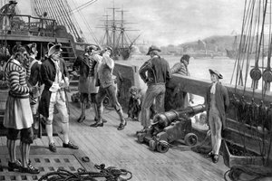 Donanmada Nelsons İlk Ayak İzi, Chatham, 1771 by Unbekannt
