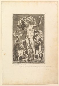Neptün İki Deniz Atı Arasında, M.Ö. 1560-80. by Unbekannt