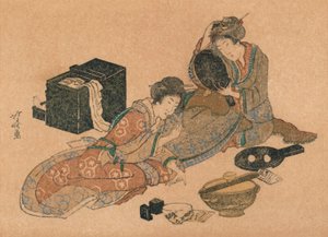 Yeni Yıl Kartı veya Surimono, c1890 by Unbekannt