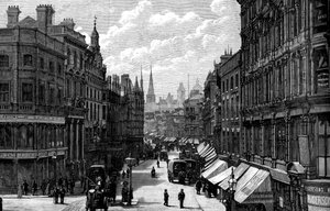 New Street, Birmingham, West Midlands, 1887 by Unbekannt