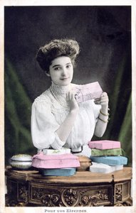 Yeni Yıl Hediyesi, Fransız Kartpostalı, c1900 by Unbekannt