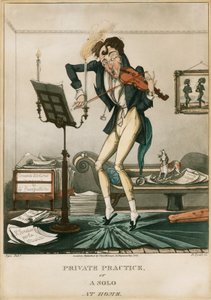 Niccolo Paganini - karikatürler by Unbekannt