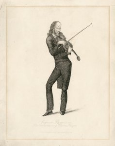 Niccolo Paganini - portre by Unbekannt