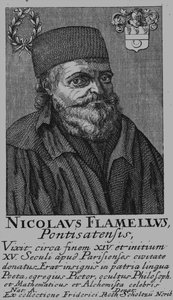 Nicolas Flamel 1330-1418 by Unbekannt