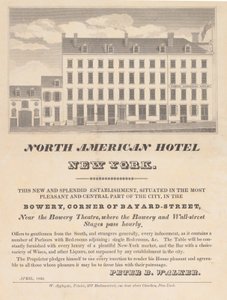 Kuzey Amerika Oteli, New York, Nisan 1832. by Unbekannt