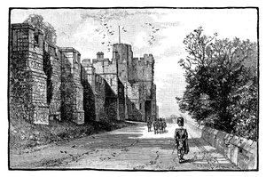 Kuzey Terası ve Wykeham Kulesi, Windsor Kalesi, c1888 by Unbekannt
