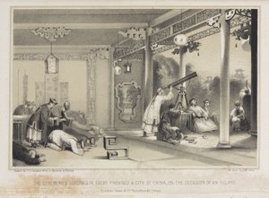 Çin'de bir tutulma gözlemlenmesi, c 1836 by Unbekannt