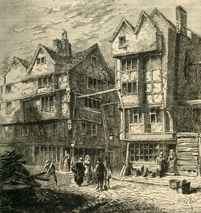 Eskiden Kasaplar Sırasında Duran Eski Evler, yaklaşık 1800, 1881. by Unbekannt