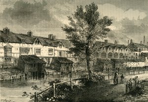 Londra Caddesi'ndeki Eski Evler, Dockhead, yaklaşık 1810, c1878. by Unbekannt
