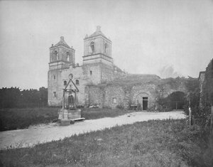 Eski İspanyol Misyonu, San Antonio, Teksas, c1897. by Unbekannt