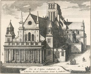 Eski St Paul Katedrali, Londra Şehri, 17. yüzyıl 1707 by Unbekannt