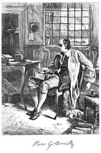Oliver Goldsmith, 18. yüzyıl oyun yazarı, c1860