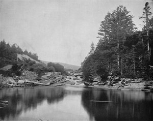 Ammonoosuc Nehri üzerinde, Beyaz Dağlar, New Hampshire, c1897. by Unbekannt