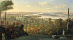 Ohio Nehri üzerinde, ca. 1840. by Unbekannt