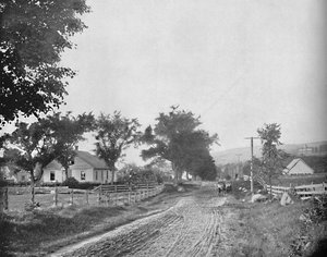 Echo Gölü Yolunda, Beyaz Dağlar, New Hampshire, c1897. by Unbekannt