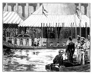 Londra Kömür Borsasının Açılışı, Kraliyet Alayı, Custom-House Quay, Londra, c1888 by Unbekannt